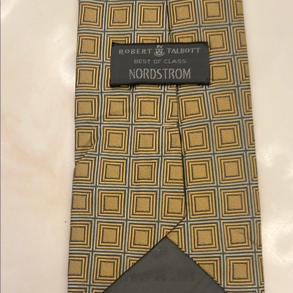 Robert Talbott Gold Geometric Tie - image 4